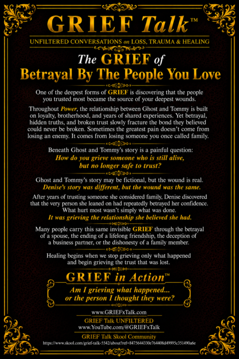 The GRIEF of Betrayal By The People You Love