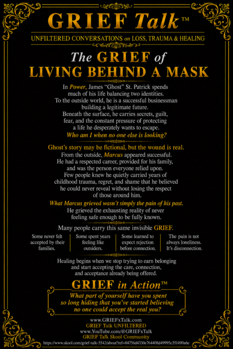 The GRIEF of Living Behind A Mask 