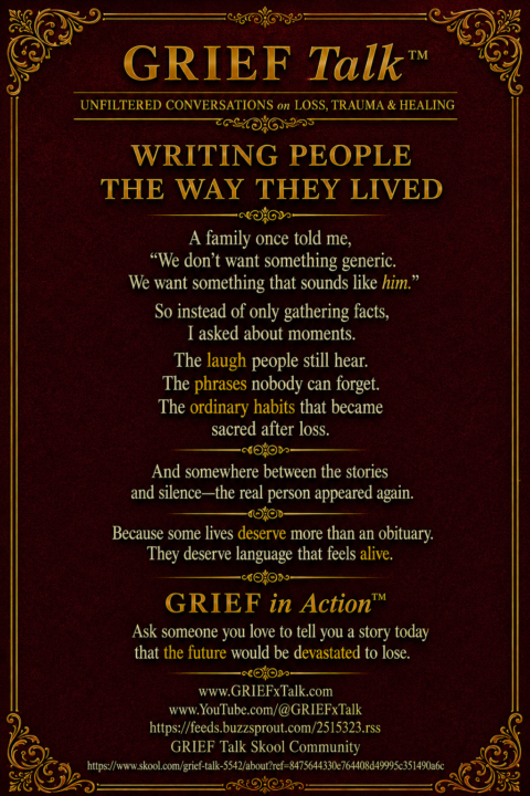 Writing People The Way They Live 