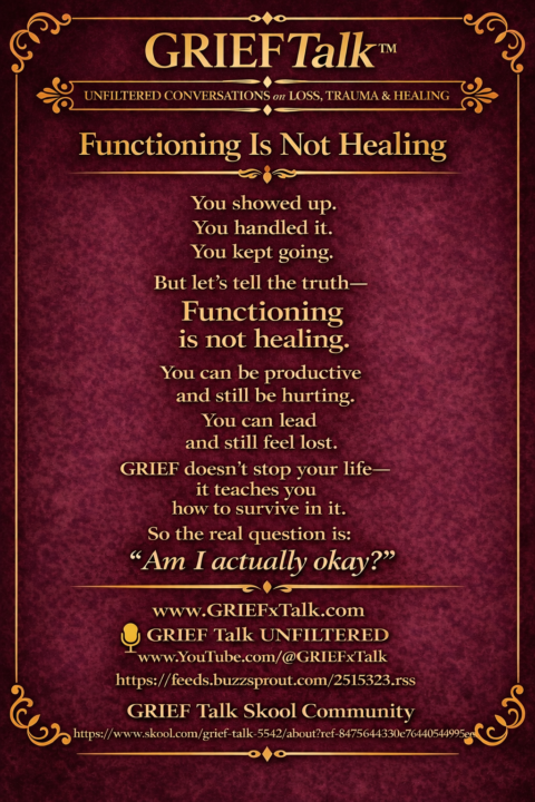 Functioning is Not Healing 
