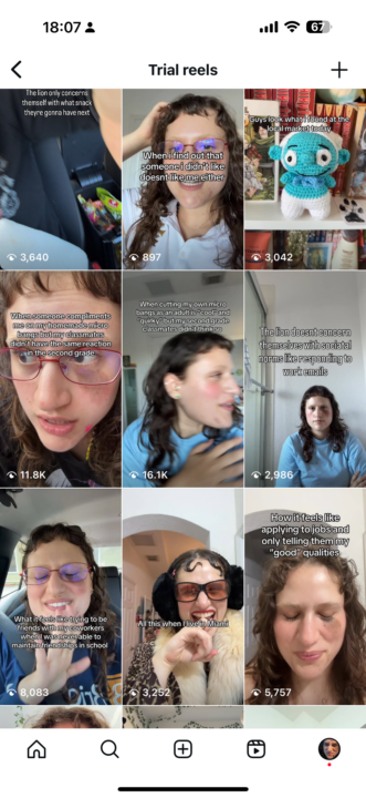 Ive been abusing the trial reels feature