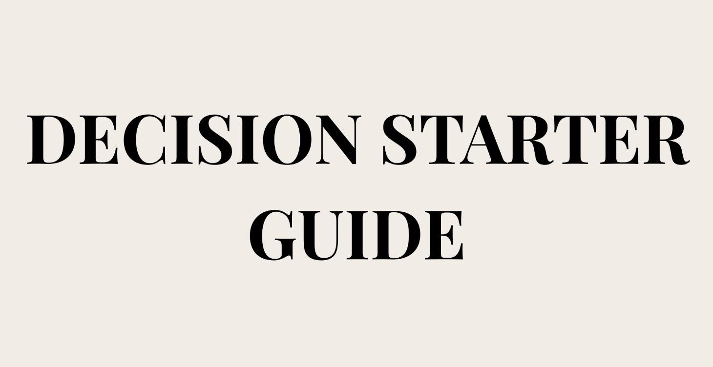 Decision Foundations