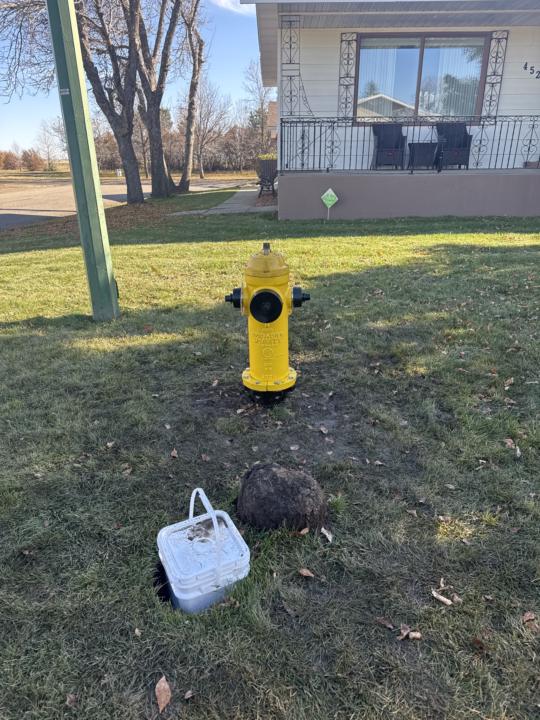 Common hydrants in Saskatchewan Canada 