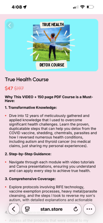 True Health Course Free Access 