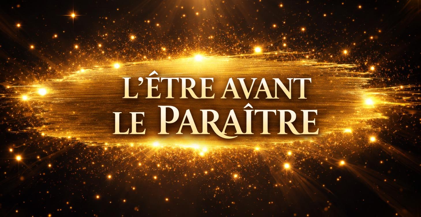 L'ÊTRE AVANT LE PARAÎTRE