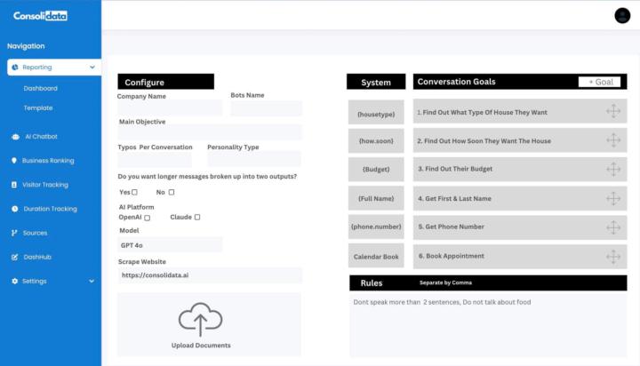 **New Bot Building Interface**