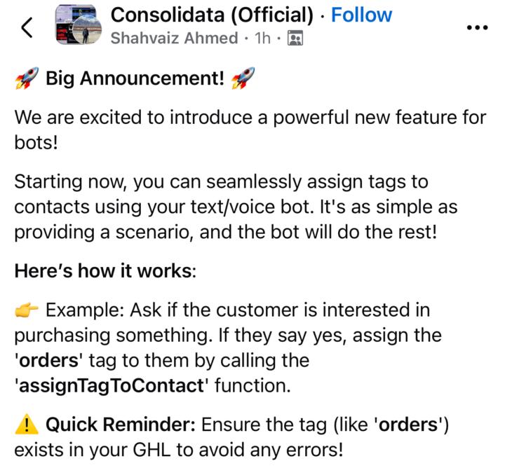 Badass New Consolidata Feature
