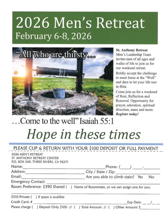 Men’s retreat 