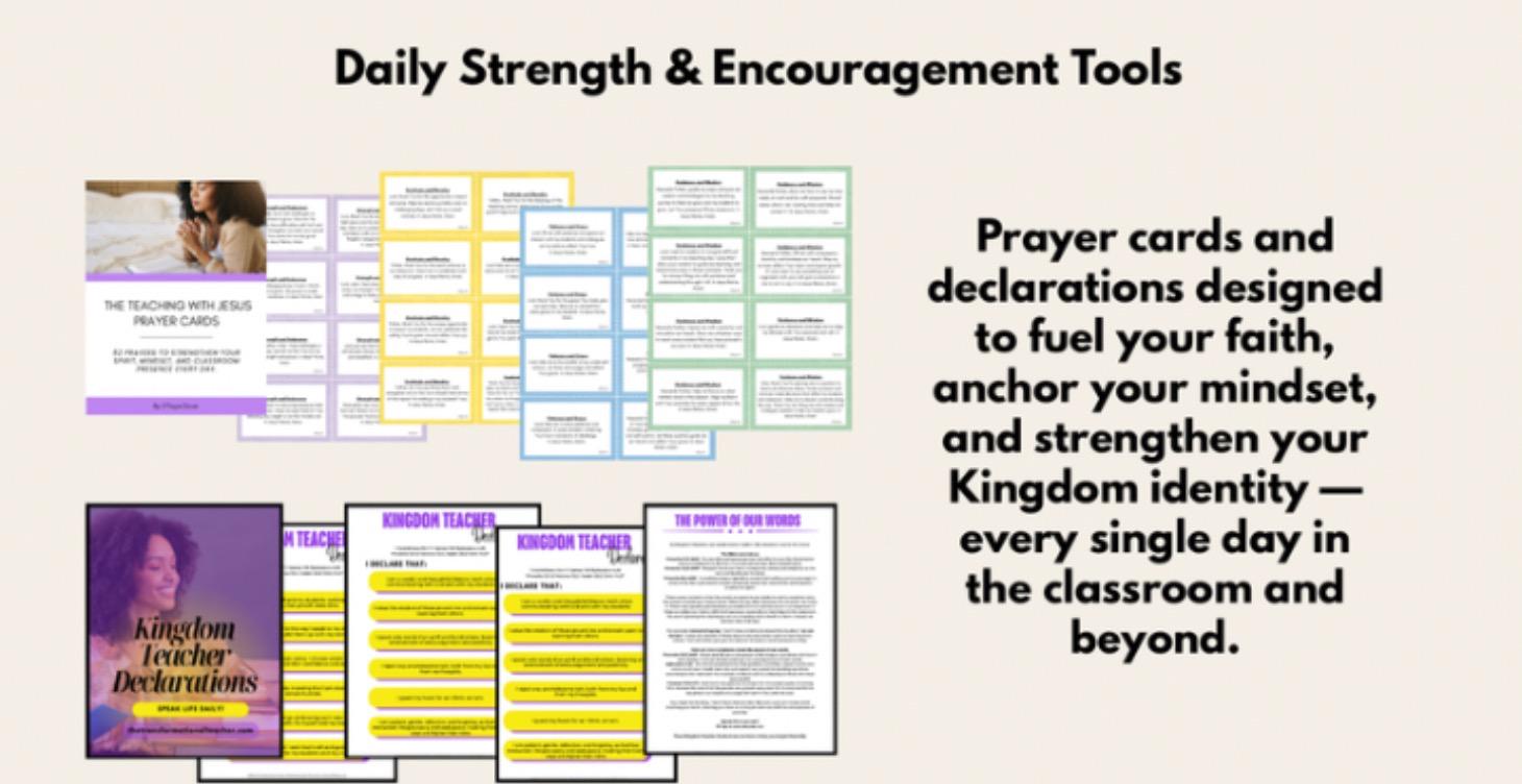 Exclusive Prayer Cards & Teacher Declarations