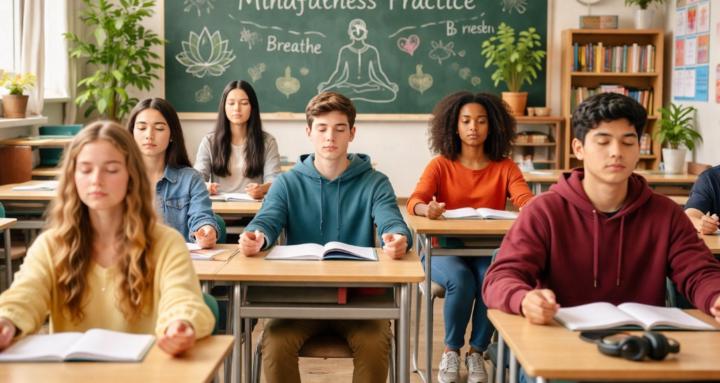 Yoga and mindfulness in school