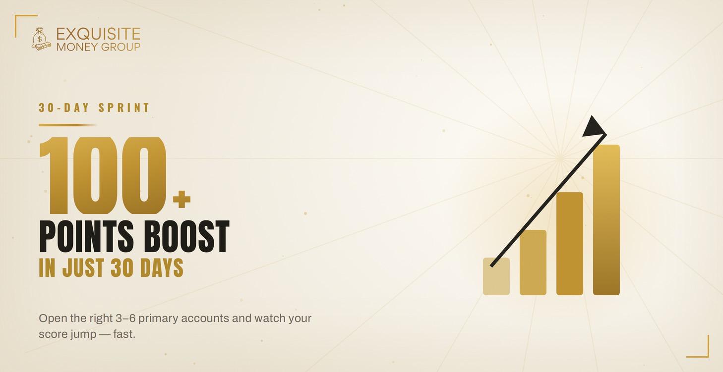 100+ POINTS BOOST IN 30 DAYS
