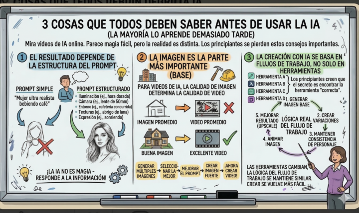 3 errores de novato al crear con IA (que la mayoría aprende tarde)