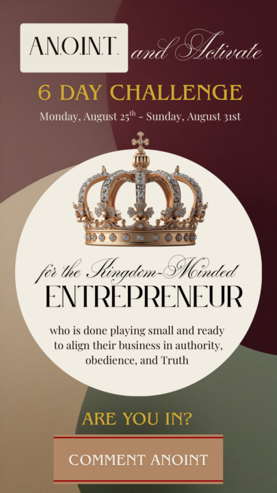 A.N.O.I.N.T. and Activate Challenge - Starts Monday