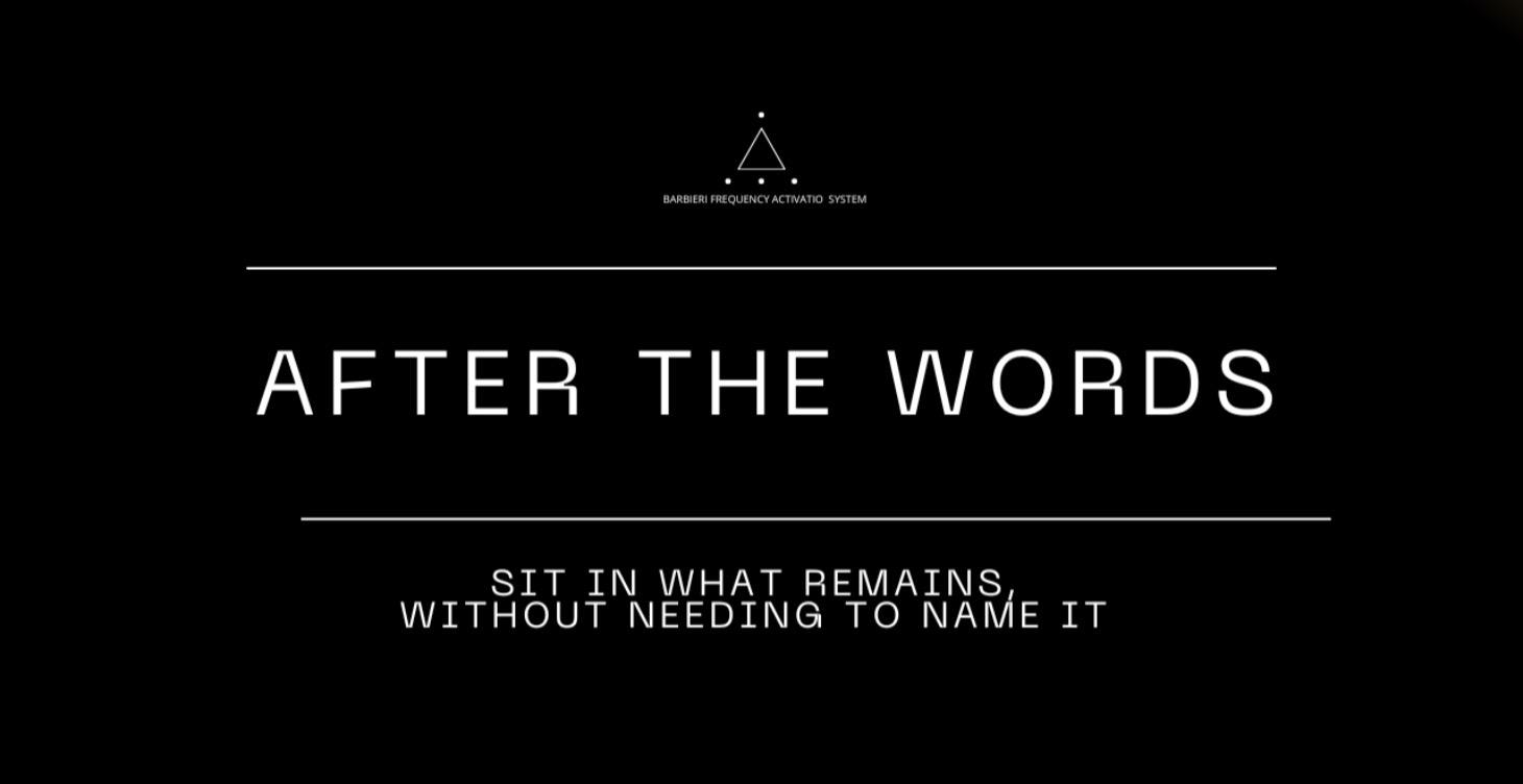 After the Words