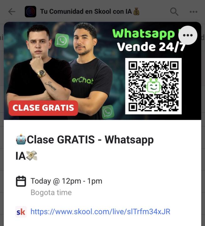 HOY TENEMOS CLASE de WHATSAPP IA!!!!