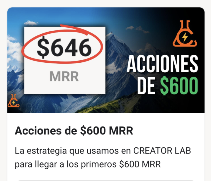 Estrategia de $600 USD en 30 Días