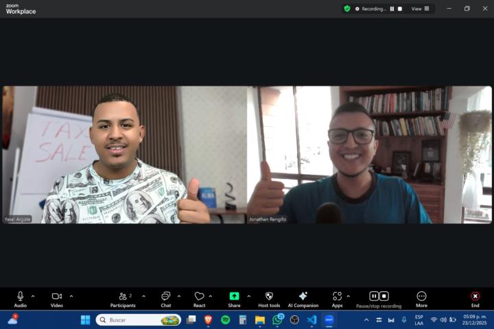 Hoy tuvimos Sesión 1 a 1 con Yasel! 