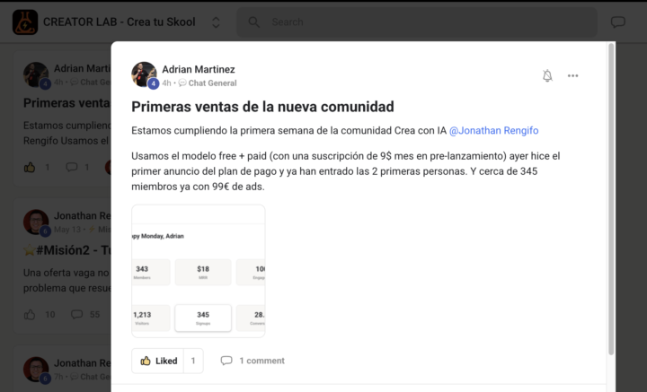Mañana tenemos sesión en vivo en Creator Lab. 
