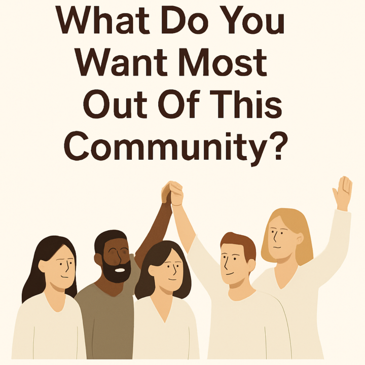 What Do You Want Most Out Of This Community? 