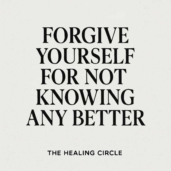 You Can Forgive Yourself Now 