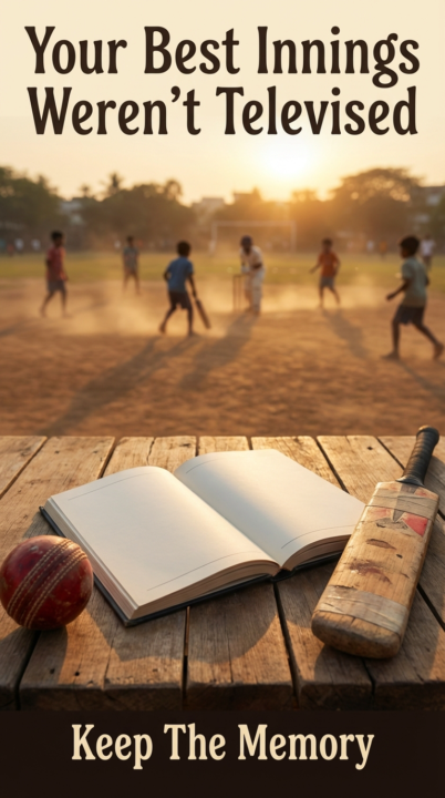 The Unwritten Innings: A journal that captures the essence of your personal journey through cricket over the years