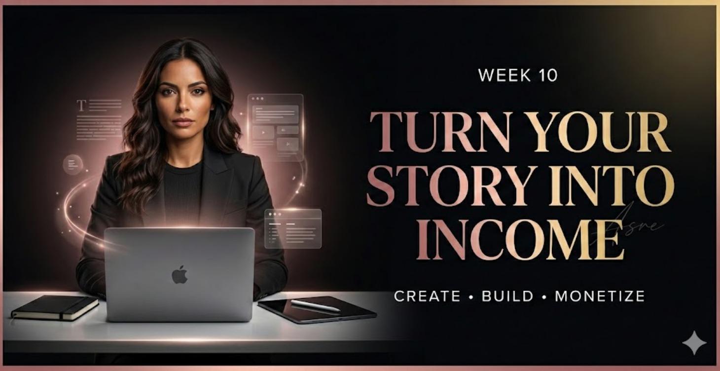 WEEK 10: Your Story = Income