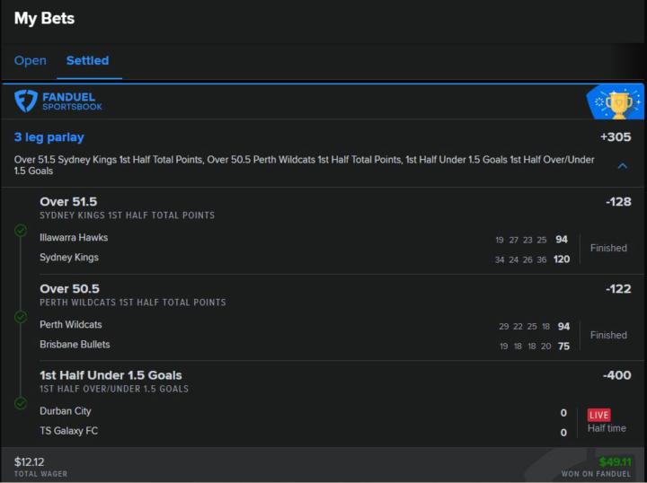 Winner's Circle Update - More Winning Sports Game Parlays, Player Props, and Wins!