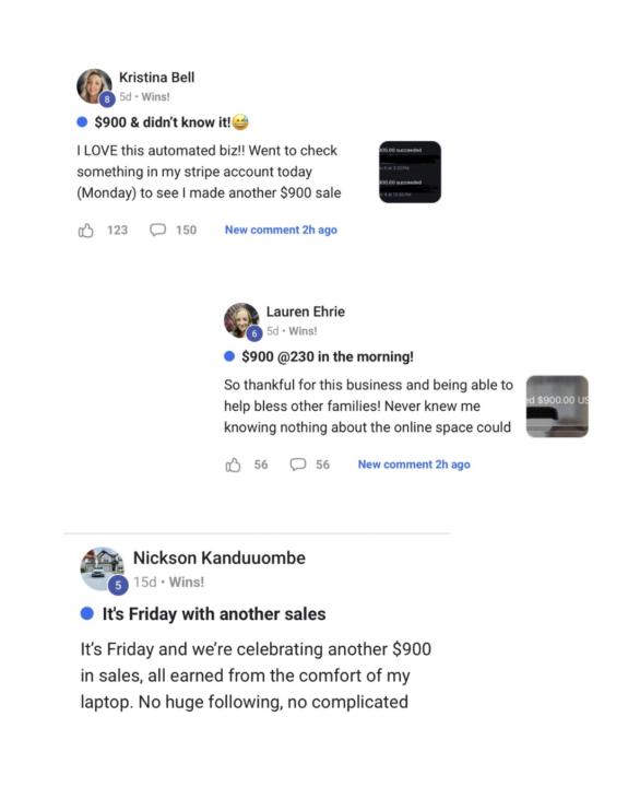 Automated $900 days without showing your face online. 