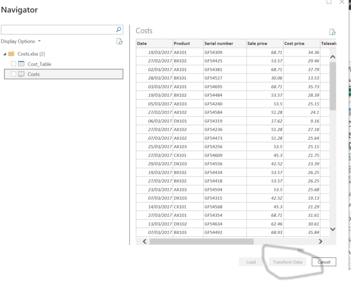 Get Data issue