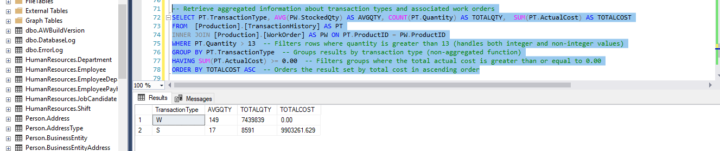 Order of SQL Query Execution