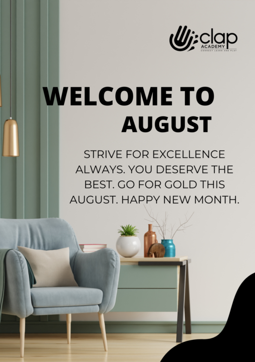WELCOME TO AUGUST
