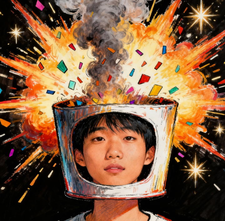 118:After gathering Qi in the practice area, I experience an explosive sensation in my head just as I fall asleep. What is the reason for this phenomenon?