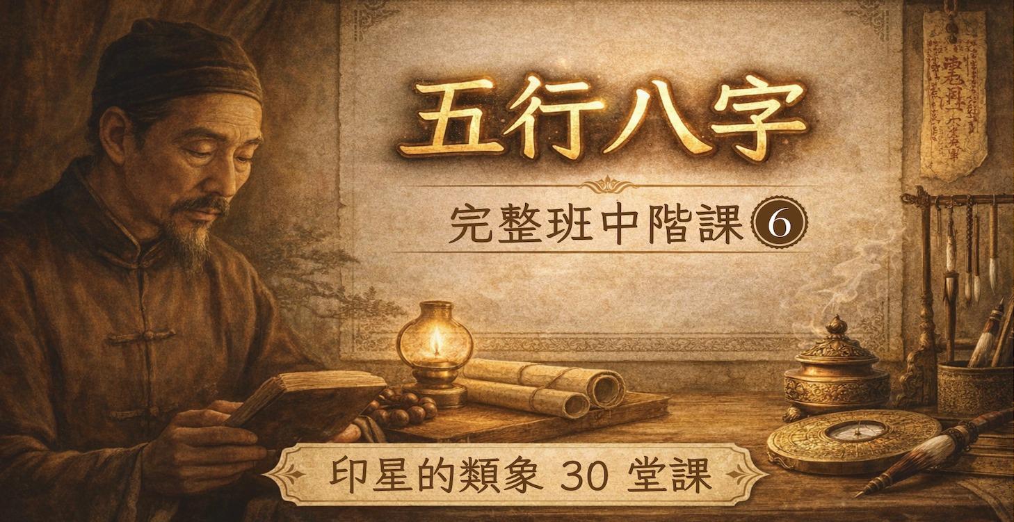 完整班中階課：印星的類象 (30堂課)