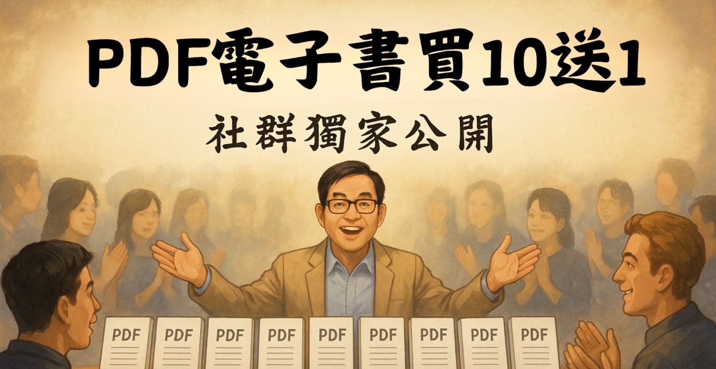 社群獨家公開：PDF電子書買10送1