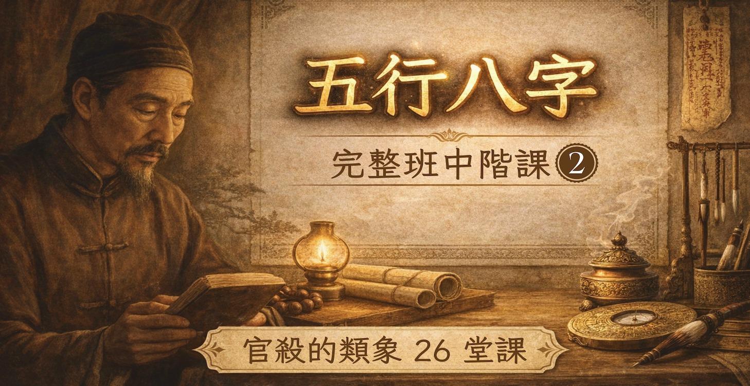 完整班中階課：官殺的類象 (26堂課)