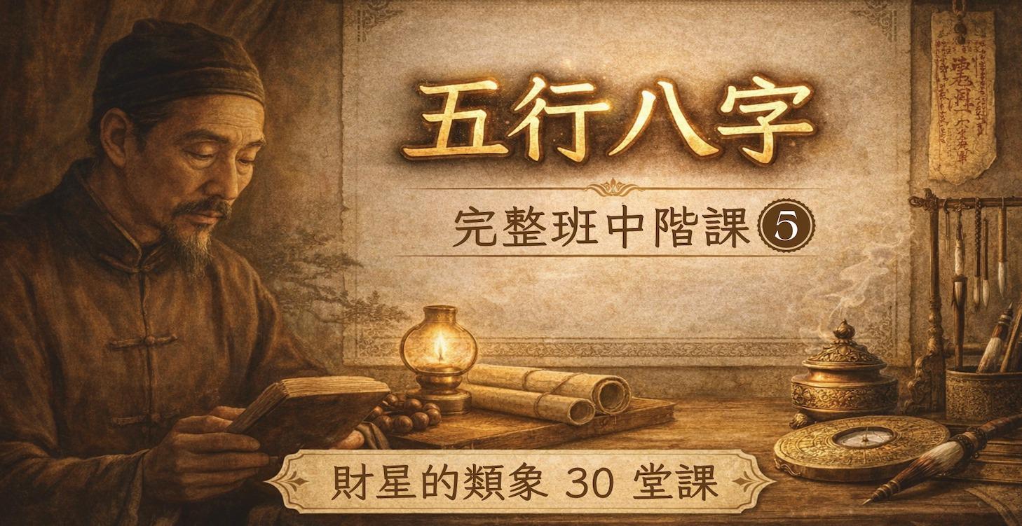 完整班中階課：財星的類象 (30堂課)