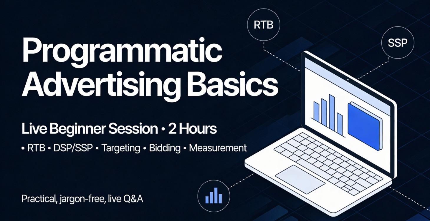 16/Jan/2026: Live Programmatic Advertising Basics