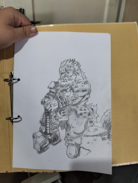 My first time drawing a dwarf 
