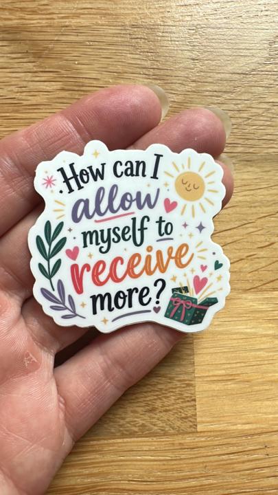 I love making supportive stickers of questions...