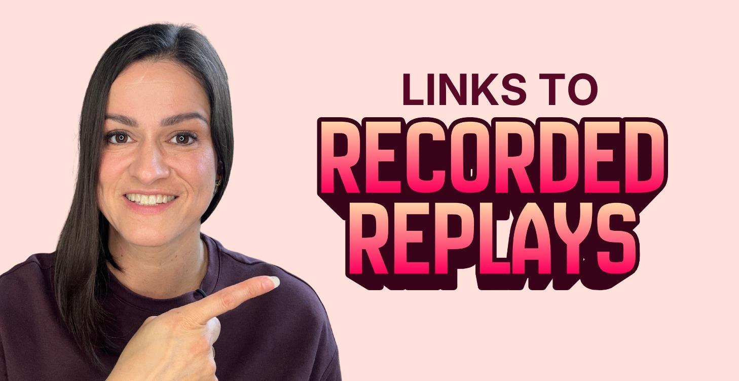 RECORDED REPLAYS
