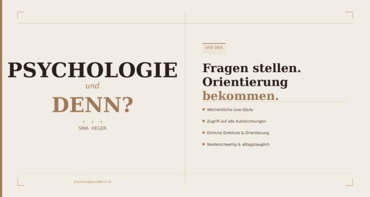 Psychologie und denn?