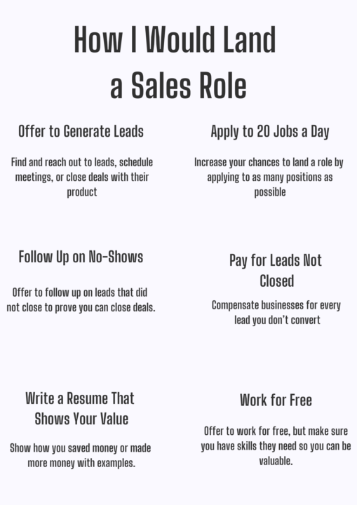 How I Would Land a Sales Role