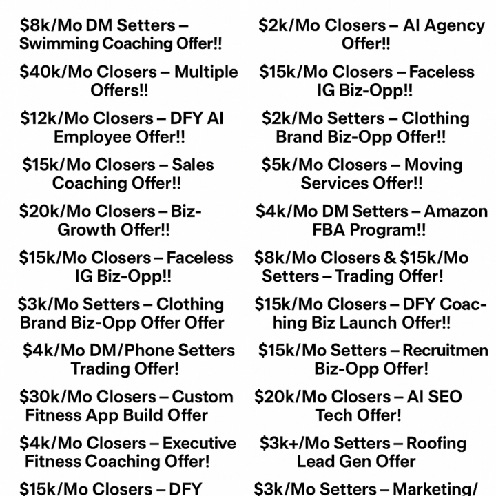 30 OFFERS HIRING 🔥