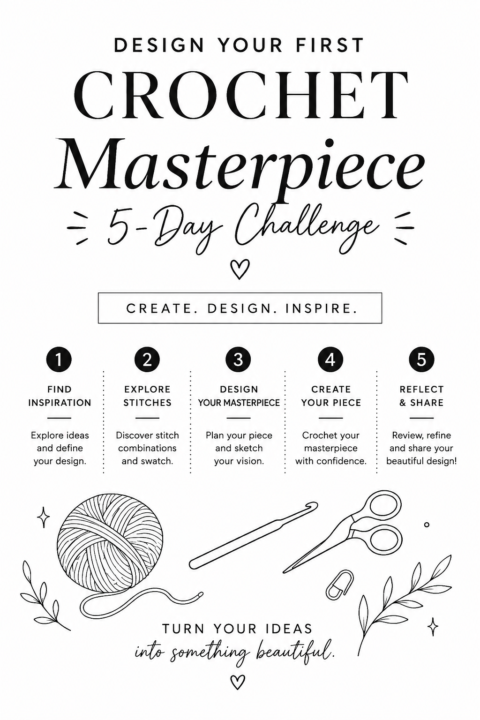🌟 5‑Day Crochet Designer Challenge! 🌟