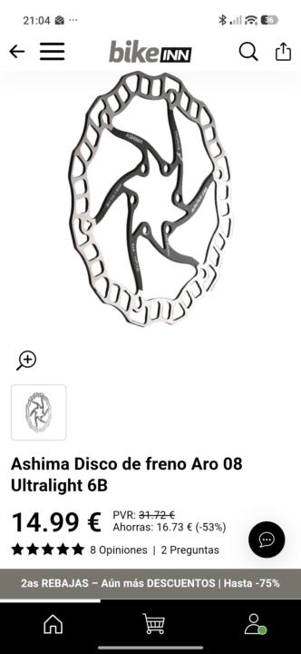 Discos de freno mtb