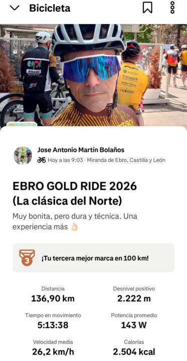 Ebro Gold Ride 2026