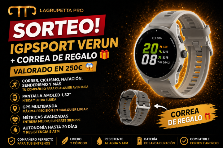 ⌚️ ¡SORTEAZO RELOJ iGPSPORT VeRun valorado en 250€!