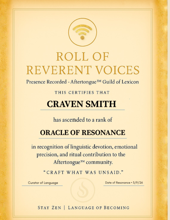 Resonance Recorded • Level Seven • Oracle of Resonance