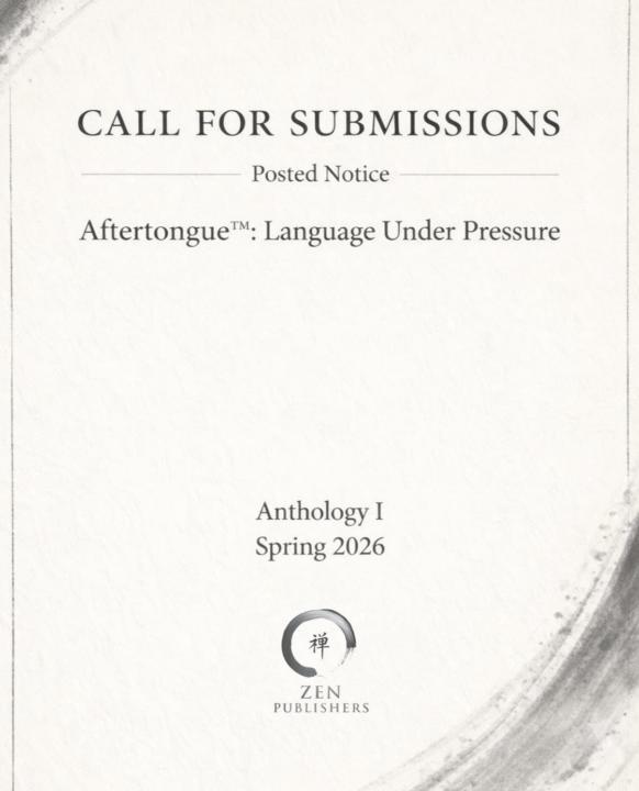 Audio Submission Deadline – Aftertongue™: Language Under Pressure Anthology