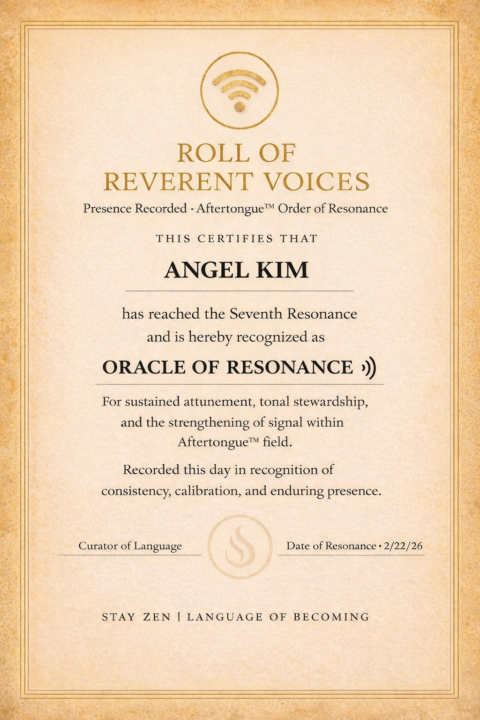 Resonance Recorded • Level Seven • Oracle of Resonance